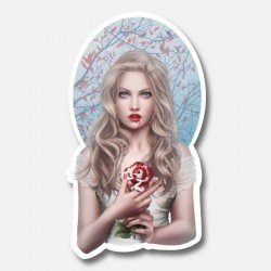 Pegatina vinilo - Blood rose